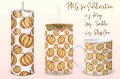Pumpkins tumbler, mug, libbey can sublimation png Product Image 1