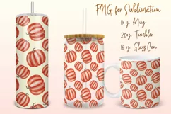 Pumpkins tumbler, mug, libbey can sublimation png Product Image 1