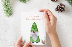 Watercolor christmas gnome clipart, Scandinavian gnomes PNG Product Image 2