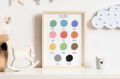 Colors Educational Print, Colors Poster, Printable Wall Art Product Image 3