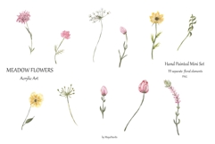 Acrylic Meadow Flowers Mini Set Product Image 8