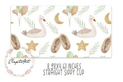 Watercolor baby shower 12 oz sippy cup design sublimation PN Product Image 2