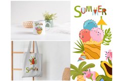 Summer clipart, Tropical clipart, Beach cocktails svg,Floral Product Image 4