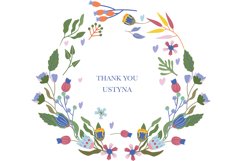 Flower wreath clipart,Floral clipart,Digital bouquet clipart Product Image 6