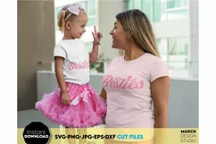 Besties SVG, PNG | Best Friends SVG | Mommy and Me Shirt Product Image 6