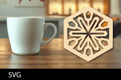 Lasercut Coaster, Coffee Coaster Laser Cut Product Image 1