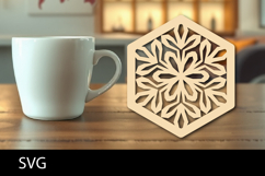 Lasercut Coaster, Coffee Coaster Laser Cut Product Image 1