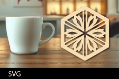 Lasercut Coaster, Coffee Coaster Laser Cut Product Image 1
