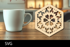 Lasercut Coaster, Coffee Coaster Laser Cut Product Image 1