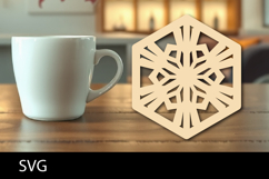 Lasercut Coaster, Coffee Coaster Laser Cut Product Image 1