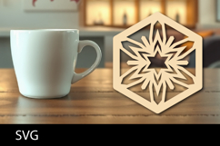 Lasercut Coaster, Coffee Coaster Laser Cut Product Image 1