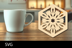 Lasercut Coaster, Coffee Coaster Laser Cut Product Image 1