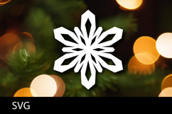 SVG file Snowflake papercut. Christmas cut file. Product Image 1