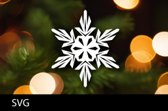 SVG file Snowflake papercut. Christmas cut file. Product Image 1