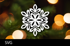 SVG file Snowflake papercut. Christmas cut file. Product Image 1