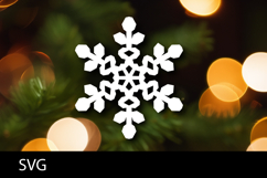SVG file Snowflake papercut. Christmas cut file. Product Image 1