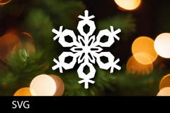 SVG file Snowflake laser cut. Christmas cut file. Product Image 1