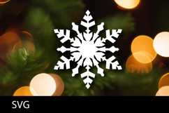 SVG file Snowflake laser cut. Christmas cut file. Product Image 1
