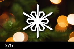 SVG file Snowflake laser cut. Christmas cut file. Product Image 1