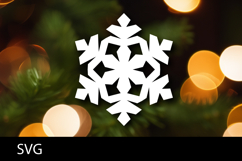 SVG file Snowflake laser cut. Christmas cut file. Product Image 1