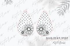 Flower Dots Earrings Digital Download Product Image 4