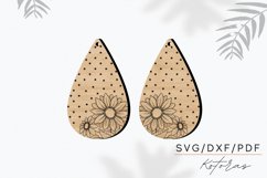 Flower Dots Earrings Digital Download Product Image 3