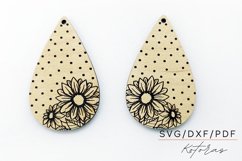 Flower Dots Earrings Digital Download Product Image 2