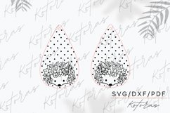 Hedgehog Flower Earrings Digital Download Product Image 4