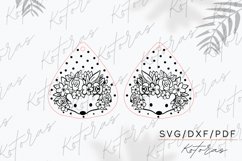 Hedgehog Flower Earrings Digital Download Product Image 5