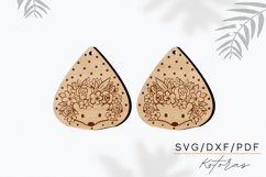 Hedgehog Flower Earrings Digital Download Product Image 4