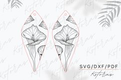 Flower Engraved Earrings Digital Download Product Image 5