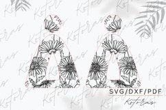 Flower Engraved Earrings Digital Download Product Image 4