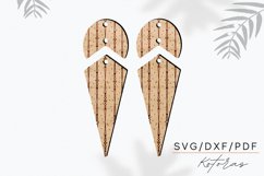 Triangle Engraved Earrings Digital Download Product Image 2