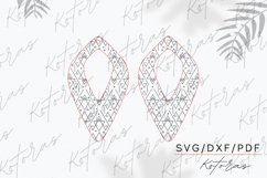 Geometric Engraved Earrings Digital Download Product Image 3