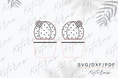 Cactus Engraved Earrings Digital Download Product Image 4