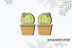 Cactus Engraved Earrings Digital Download Product Image 3