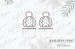Cactus Engraved Earrings Digital Download Product Image 5