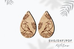 Bird Engraved Earrings Digital Download Product Image 6