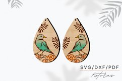 Bird Engraved Earrings Digital Download Product Image 4
