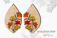 Floral Earrings Digital Download Product Image 1