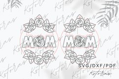 Mom Flower Engraved Earrings Digital Download Product Image 5