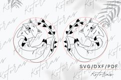 Fox Engraved Earrings Digital Download Product Image 2