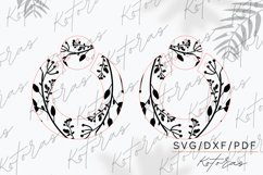 Flower Engraved Earrings Digital Download Product Image 4
