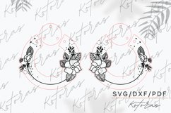 Flower Engraved Earrings Digital Download Product Image 4