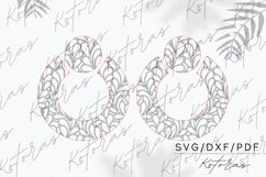 Flower Engraved Earrings Digital Download Product Image 4