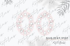 Oval Engraved Earrings Digital Download Product Image 2