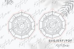 Geometric Engraved Earrings Digital Download Product Image 2