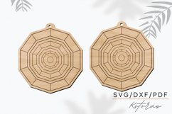 Geometric Engraved Earrings Digital Download Product Image 3