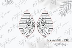Flower Engraved Earrings Digital Download Product Image 5