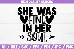 She was fine in her Soul SVG | Saying | Quote | Shirt Print Product Image 1